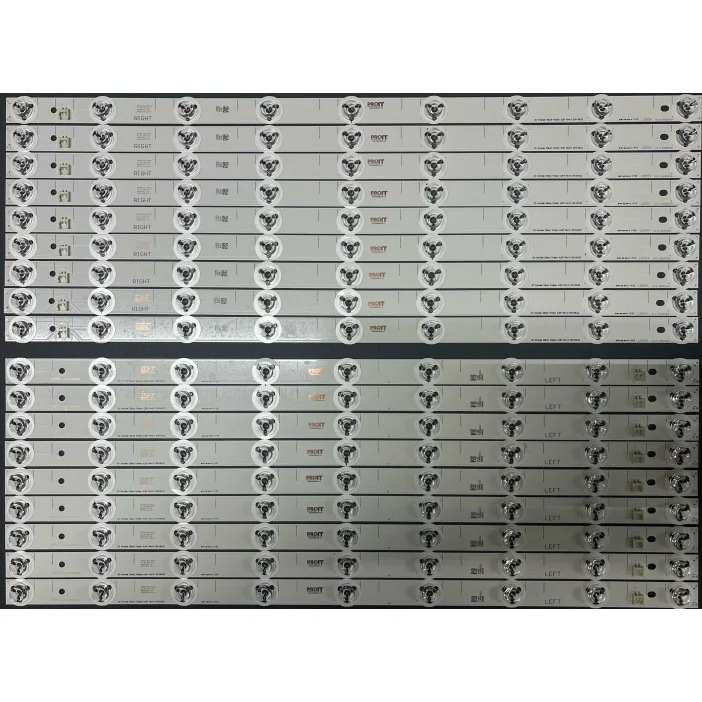 Set barete Panasonic 55" - 18 barete x 9 leduri - 9L + 9R - 3V - 525mm - LG Innotek 55inch Pattern 6.5PI Rev1.0 - LB553 + LB554