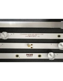 Set barete alte marci 40" - 3 barete x 6 leduri - 3V - 740mm - KJ395D06-ZC22AG-04E