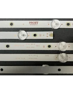 Set barete Philips 65" - 6 barete x 11 leduri (6 + 5) - 3V - 1305mm - LB65065 V0_00 + LB65065 V1_00