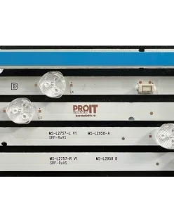 Set barete alte marci 40" - 3 barete - 2x6 + 1x7 leduri - 3V - 715mm - RF-AZ400018BE30-0601 A1 + RF-AZ400018AE30-0701 A1