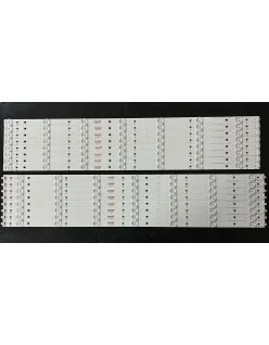 Set barete Philips 65" - 8 barete x 14 leduri (7 + 7) - 3V - 1300mm - LB-PC3030-GJUHD658X14ADM2-L-H + LB-PC3030-GJUHD658X14ADM2