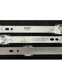 Set barete alte marci 32" - 2 barete x 6 leduri - 3V - 575mm - lupe patrate - JL.D32061330-315GS-M_V01 / 315FS-M_V02