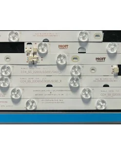 Set barete alte marci 55" - 6 barete x 11 leduri (5 + 6) - 3V - 1110mm - LB-C550F14-E4-S-G1-DL9/DL10 - LB55061