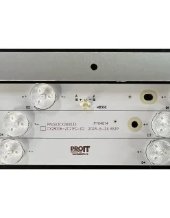 Set barete alte marci 28" - 2 barete x 6 leduri - 3V - 470mm - CX28D06-ZC21FG-02