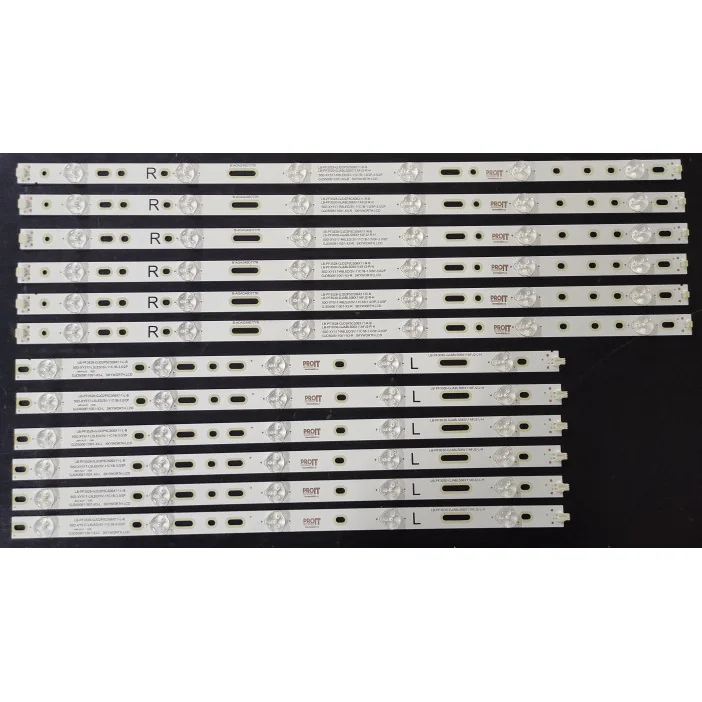 Set barete LED Philips 49" - 6 barete duble x (6+5) leduri (12 buc) - EVT LBM490E0501-AJ-3(L) EVT LBM490E0601-AK-3
