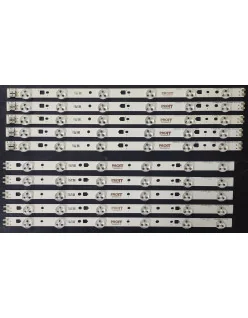 Set barete Samsung 40" - 5 barete x 12 leduri, 5L + 5R, 6 + 6 leduri