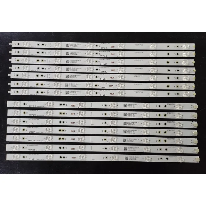 Set barete LED Philips 49" - 7 barete x 12 leduri (6 + 6 leduri), 14 bucati - 1000mm - LB49016 V0_00 + V1_00