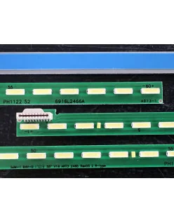 Set barete LG 55" - 2 barete laterale x 60 leduri - 6V - 604mm - V16 ART3 2465/2466 REV05 L-type/R-type