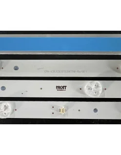 Set barete alte marci / Utok 39" - 3 barete x 6 leduri - 3V - 714mm - 6501L714000020