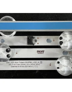 Set barete LG 55" - 7 barete x 6 leduri - 3V - 610mm - SSC_Y21 Slim Trident_55UP80_LGD_A_S