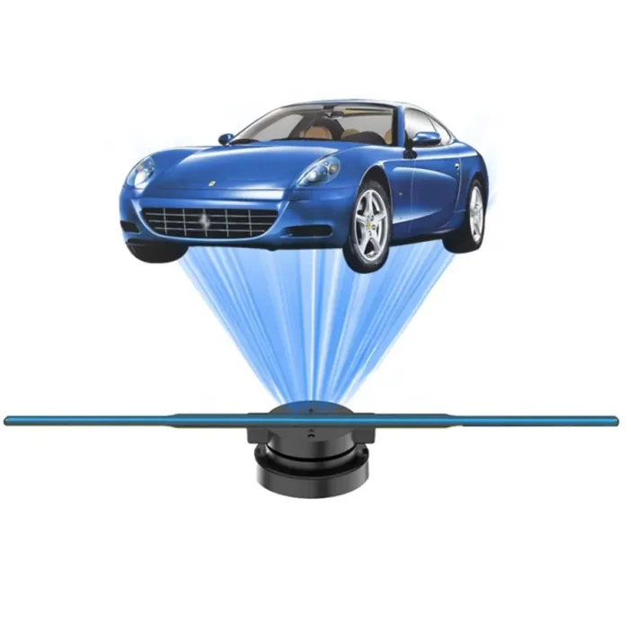 Holograma 3D cu 224 leduri, 42cm diametru, pentru reclame foto/video, control wireless, telecomanda