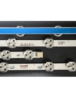 Set barete Vestel 32" - 2 barete x 11 leduri - 3V - 32'' NDV REV1.1 - JL.D320B1235 - 3v