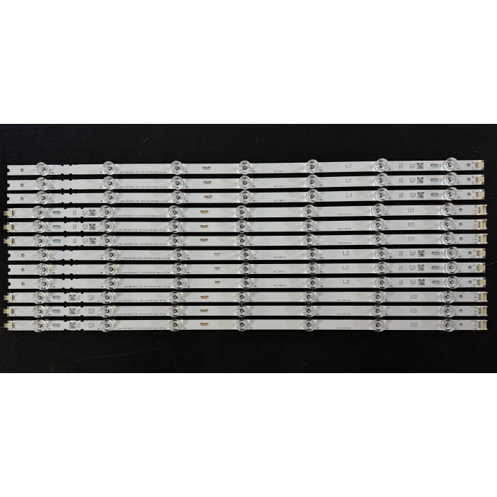 Set barete LG 55" - 6 barete x 14 leduri - 12 barete x 7 leduri - 3V - 1135mm - 3R1+3L1+3R2+3L2