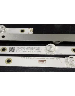 Set barete Philips 65" - 12 barete x 6 leduri - 3V - 675mm - LBM650M0601-HF-4(0)