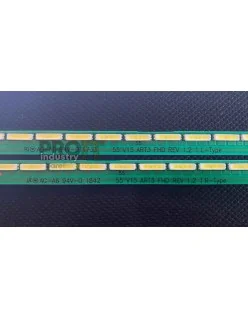 Set barete LG 55" - 2 barete laterale x 63 leduri - 3V - 605mm - 55" V15 ART3 FHD REV 1.2 1 L-Type + R-Type