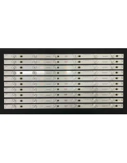 Set barete Sharp 49" - 10 barete x 6 leduri - 3V - 495mm - RF-AJ490E30-0601S-07 A0, AJ490E32 02 A2