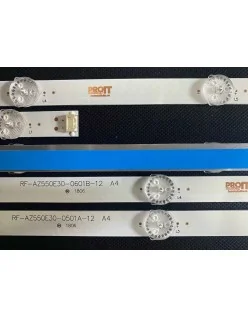 Set barete LG 55" - 8 barete x (5 + 6 leduri), 4B1 + 4B2, 3V, 467mm + 570mm, 55UJ620V