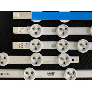 Set barete Panasonic / alte marci 39" - 5 barete - 4A x 7 leduri + 1B x 8 leduri - 3V - 355mm